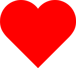 Red heart design icon flat. Modern flat valentine love sign