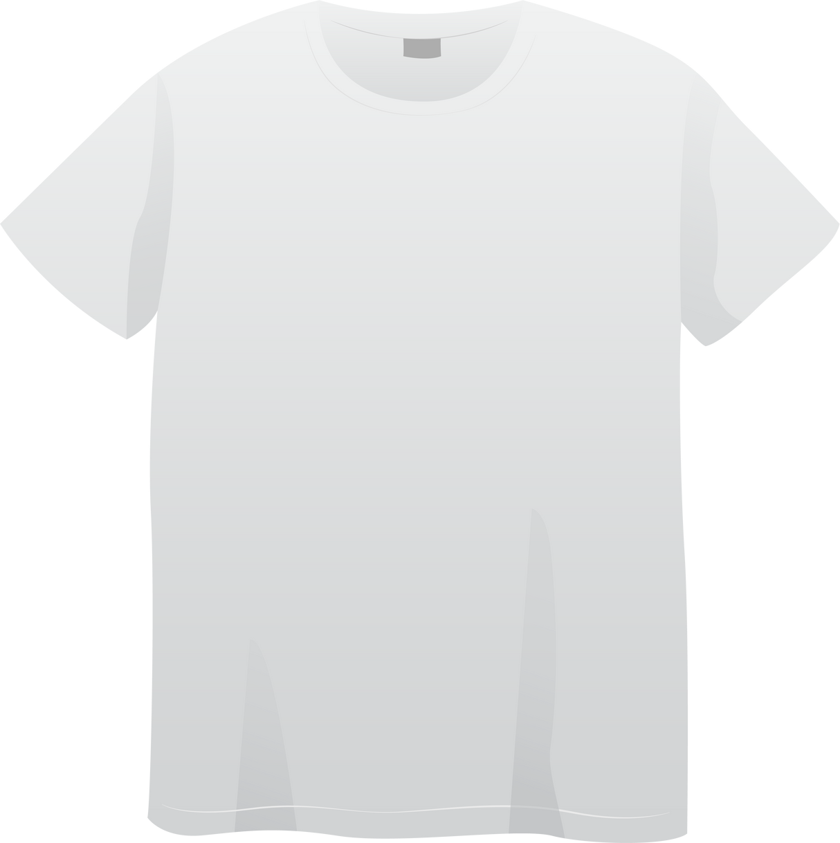 White Plain T-shirt Front Mockup Design